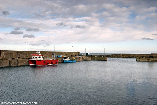 A view across the harbour towards the entrance.